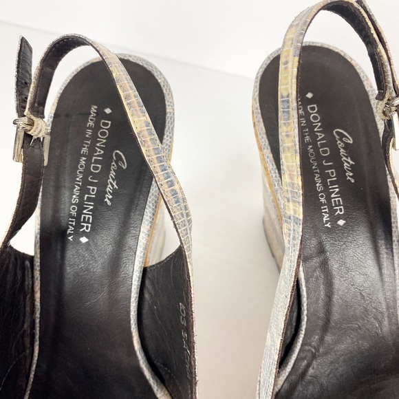 Donald J. Pliner Sacha Wedge Cork Slingback Sandal - Picture 7 of 14